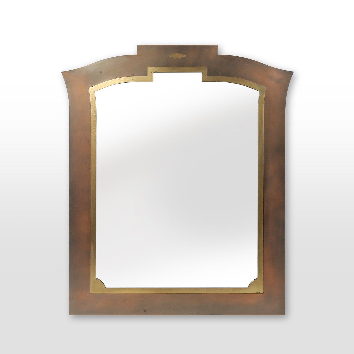Sophisticated Belgo Chrome graphical mirror, Belgium ca. 1980-img